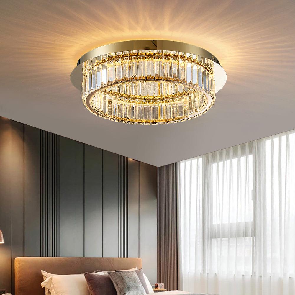 Gold round crystal chandelier Nimbus Ceiling