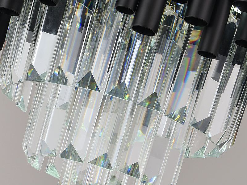 Crystal Black Bar Restaurant Chandelier Nocturne-Pendant-Small yoogee-Detail