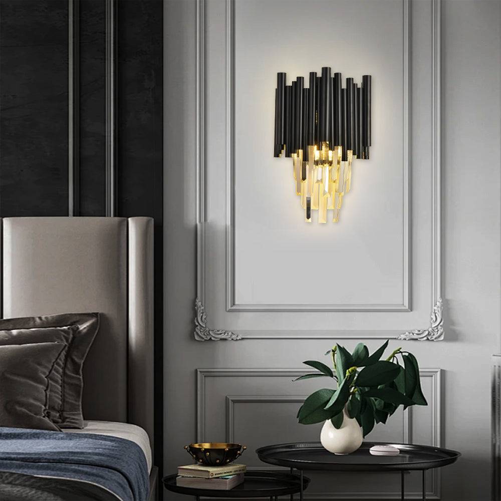 black crystal wall light Nocturne Sconce