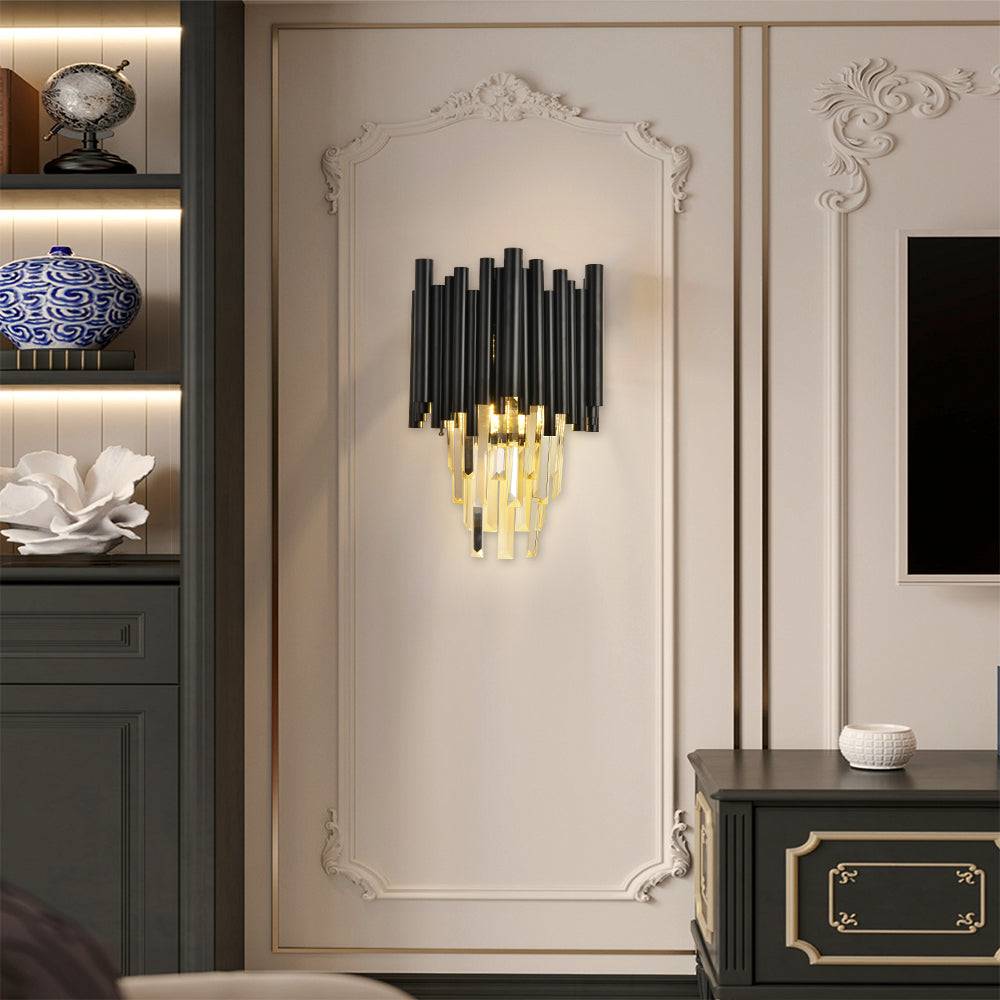 black crystal wall light Nocturne Sconce