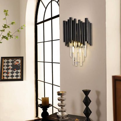 black crystal wall light Nocturne Sconce