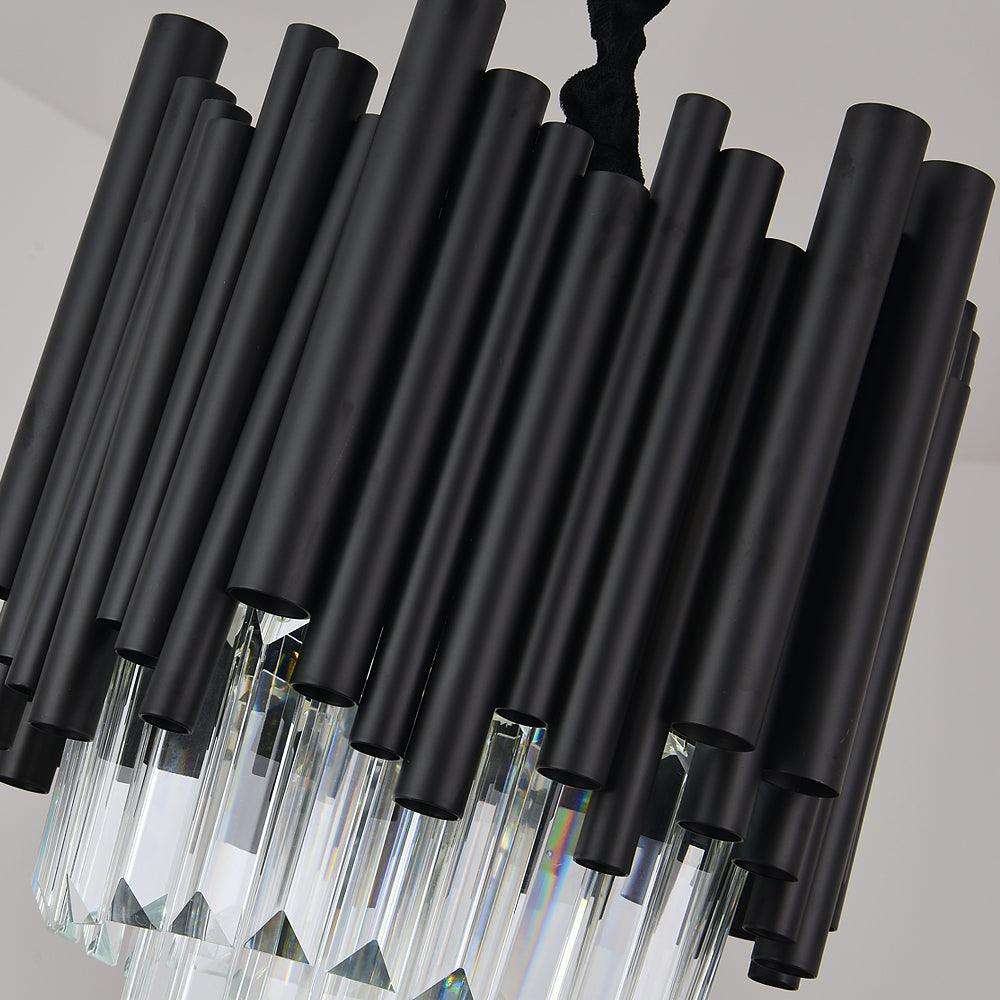 Crystal Black Bar Restaurant Chandelier Nocturne-Pendant-Small yoogee-Detail