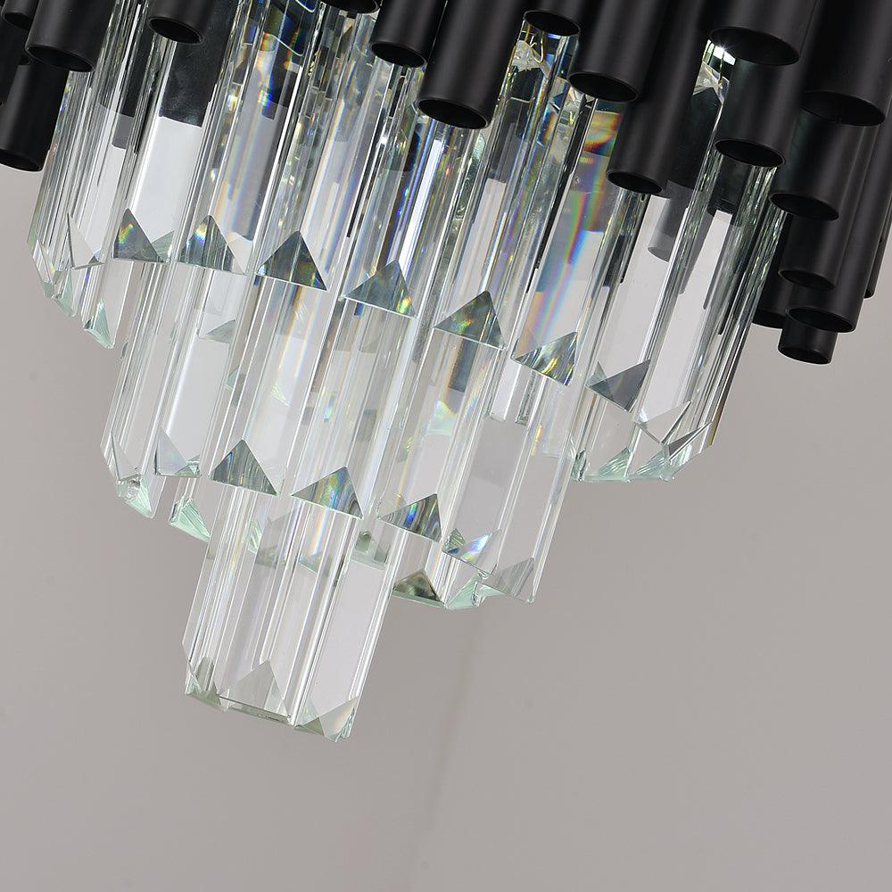 Crystal Black Bar Restaurant Chandelier Nocturne-Pendant-Small yoogee-Detail