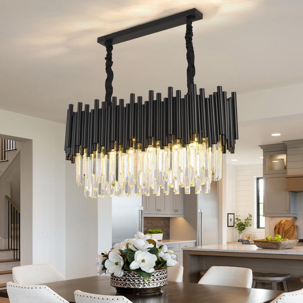 Crystal dining room chandelier Nocturne Pendant yoogee