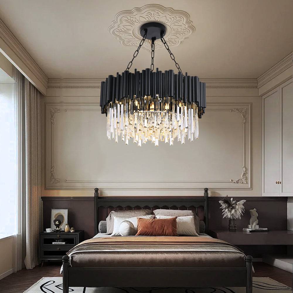 round crystal chandelier Nocturne