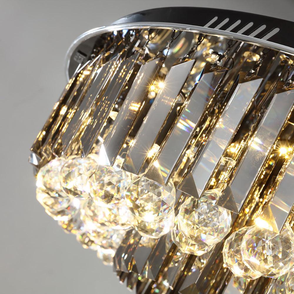 Noir Ceiling lamp-Luxury Black Ceiling Lights For Living Room-Crystal Detail