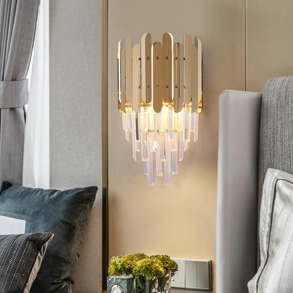 Crystal bedroom wall lamp Reflex Sconce