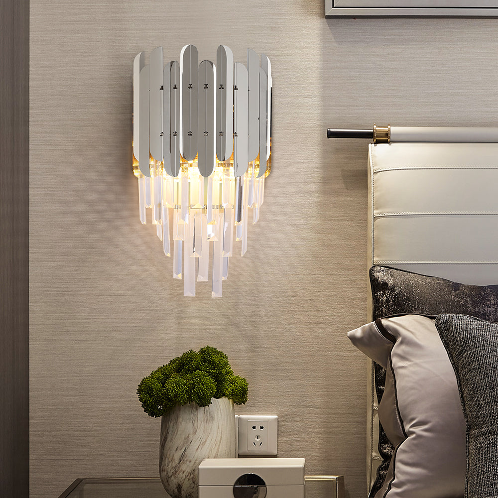 Crystal bedroom wall lamp Reflex Sconce