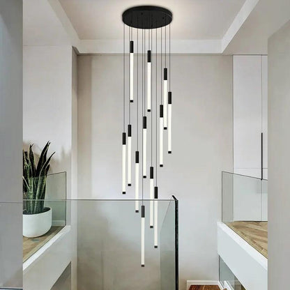 Staircase chandelier light Revolving Staircase