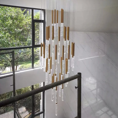 long hanging crystal chandelier Rhapsody