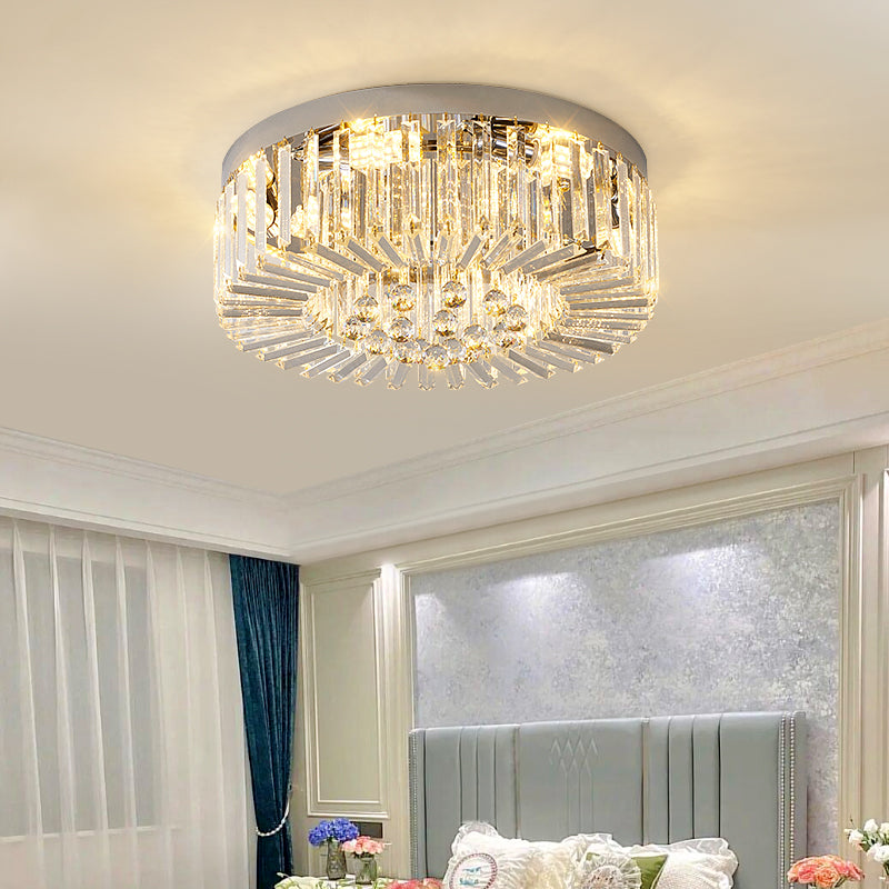 round ceiling crystal light