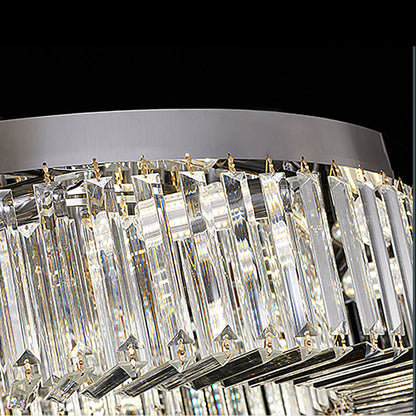 round ceiling crystal light