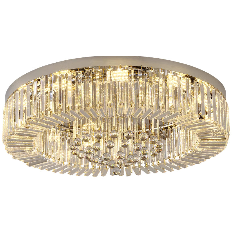 round ceiling crystal light