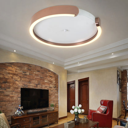 C-shaped crystal living room ceiling lamp Simple Ceiling