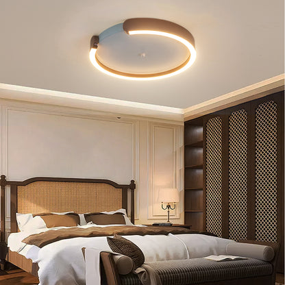 C-shaped crystal bedroom ceiling lamp Simple Ceiling