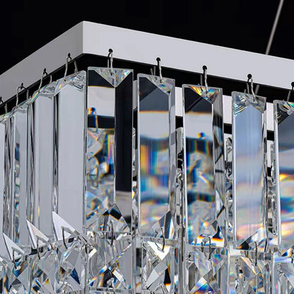 Rectangle crystal chandelier