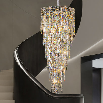 luxury staircase chandelier