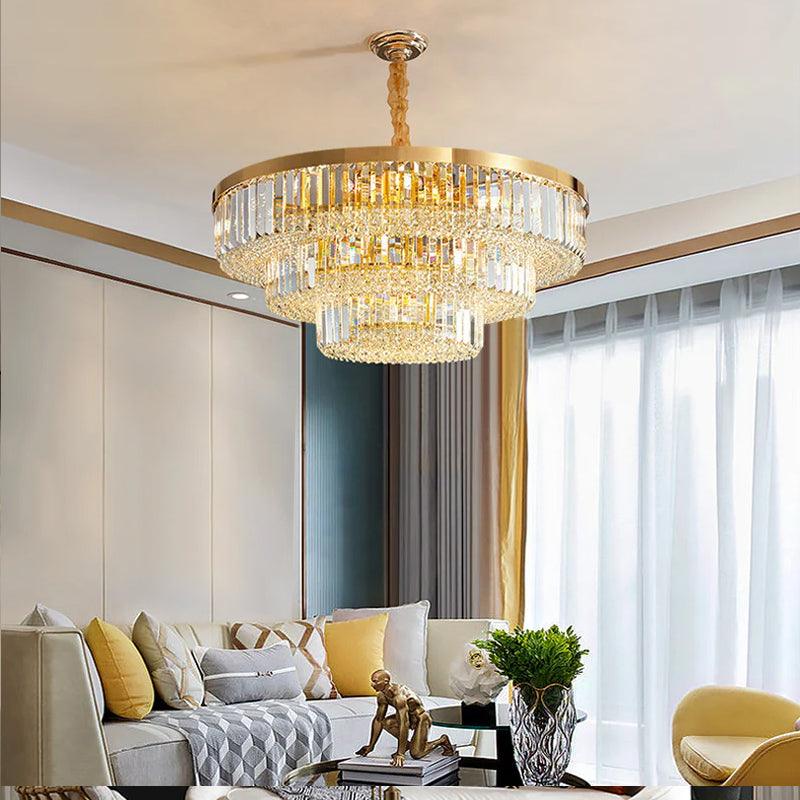 round ceiling crystal chandelier Starry