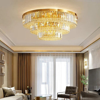 round ceiling crystal chandelier Starry