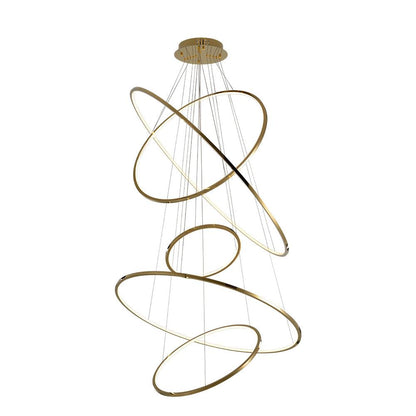 rings staircase chandelier Stunning Staircase