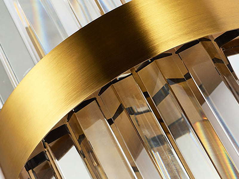 Vera Sconce-Modern Gold Crystal Wall Lamp-Lamp Frame Detail