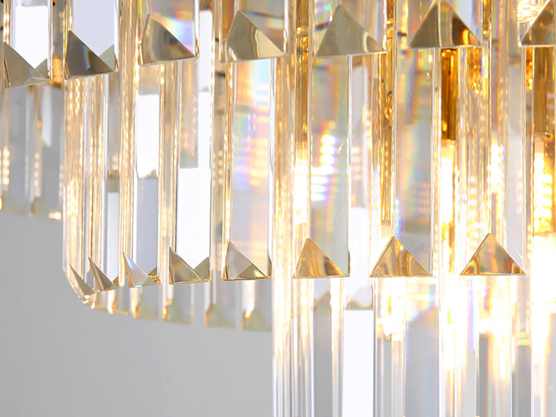 Vera Chandelier-Luxury Lighting Fixture For Living Room-Crystal Detail