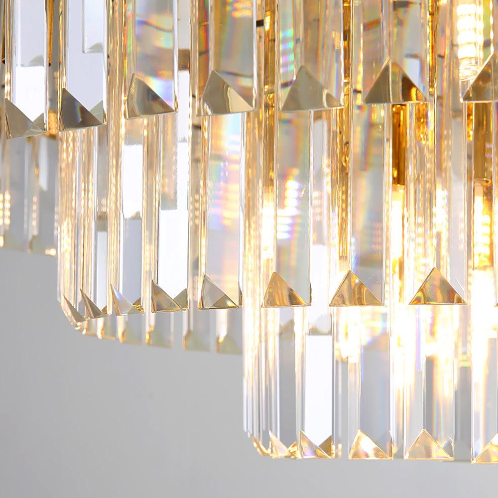 Vera Chandelier-Luxury Lighting Fixture For Living Room-Crystal Detail