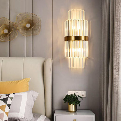 Vera Sconce-Modern Gold Crystal Wall Lamp