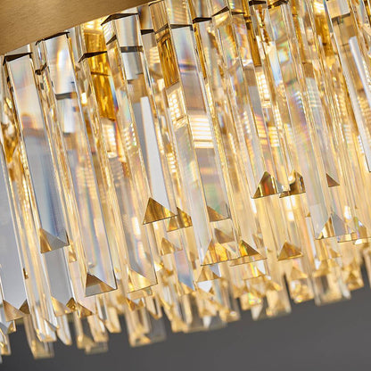 Golden crystal living room chandelier lgnis yoogee