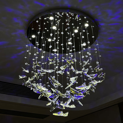 Brilliant crystal chandelier for living room