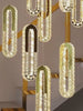 ceiling hanging crystal chandelier Duplex Staircase video